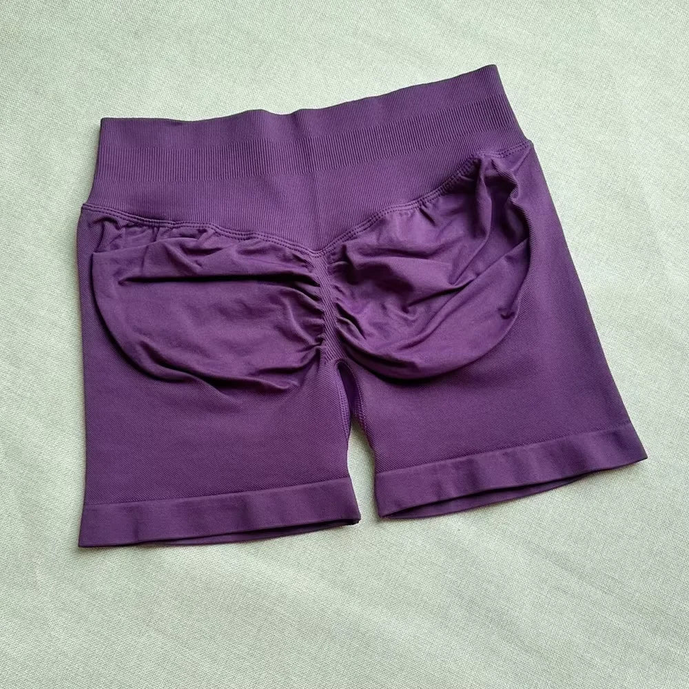 Impacts Shorts Set Workout Scrunch Shorts Sets Halter Sports Fitness Clothes Gym Suit Scrunch Shorts