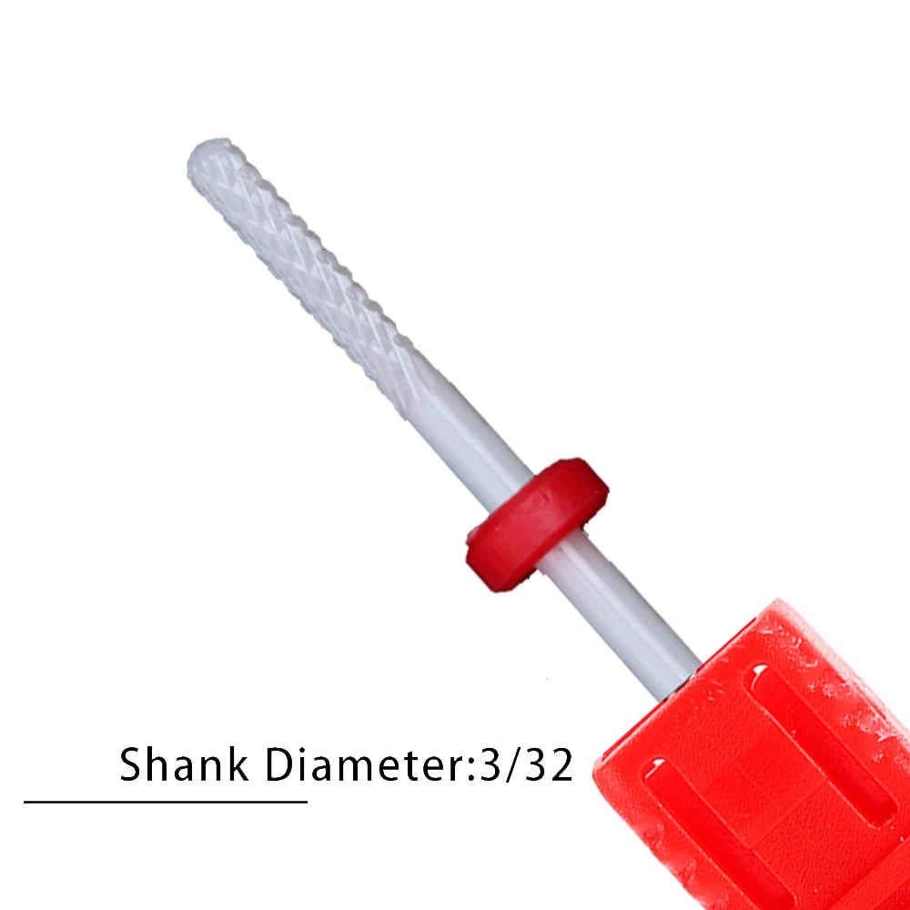 Nail Drill Bits Flame Ceramic Cutters for Manicure Electric Pedicure Nail Bits Gel Polish Remover Files Burr Nail Accessories