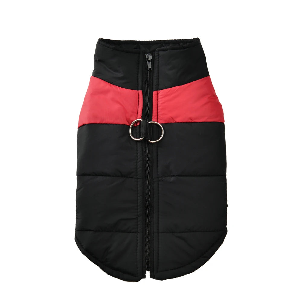 Pet Dog Jacket Warm Winter Clothes For Small Large Dogs Labrador Coat Windproof Waterproof Puppy Costume Vest With D-ring Pug