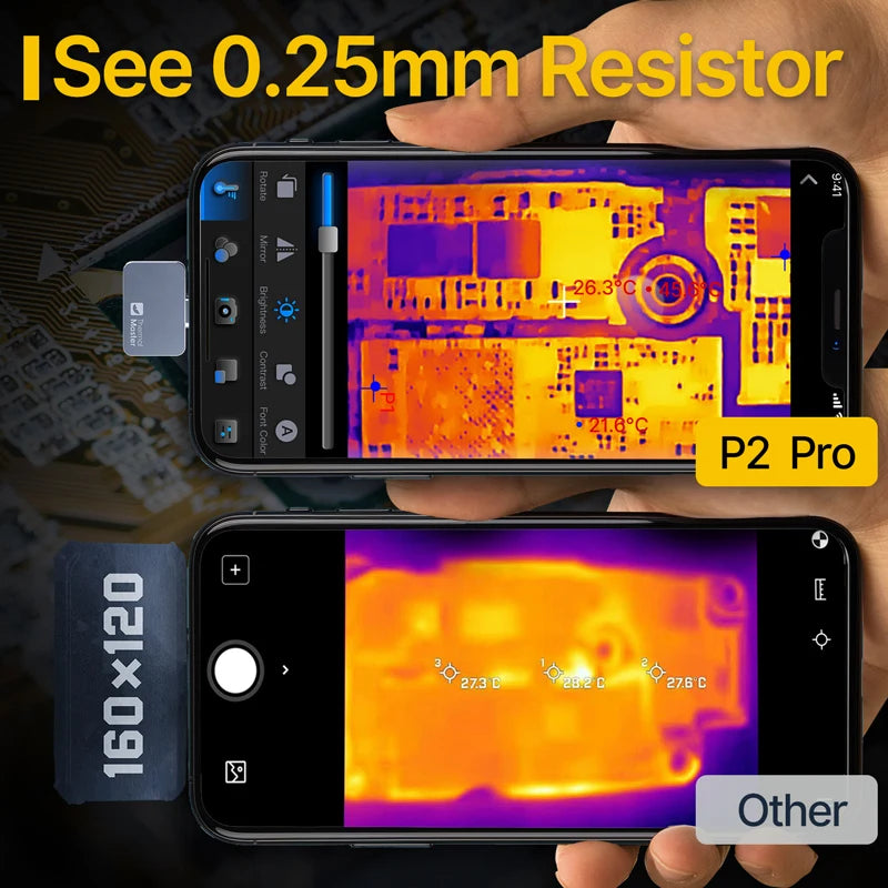 P2 Pro Thermal Imaging Camera — 256×192 Infrared Sensor for Phones