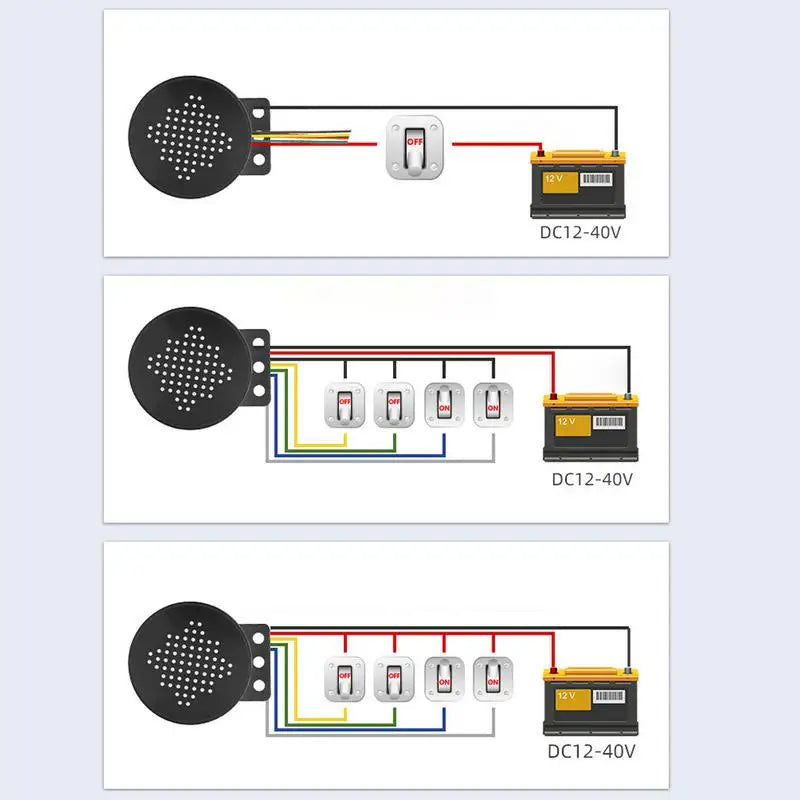 Multifunction 4 channel Trigger Voice Speaker Prompter Sound Alarm Reverse Siren Buzzer Alarm Horn Beep 12 24V Car Start Voice