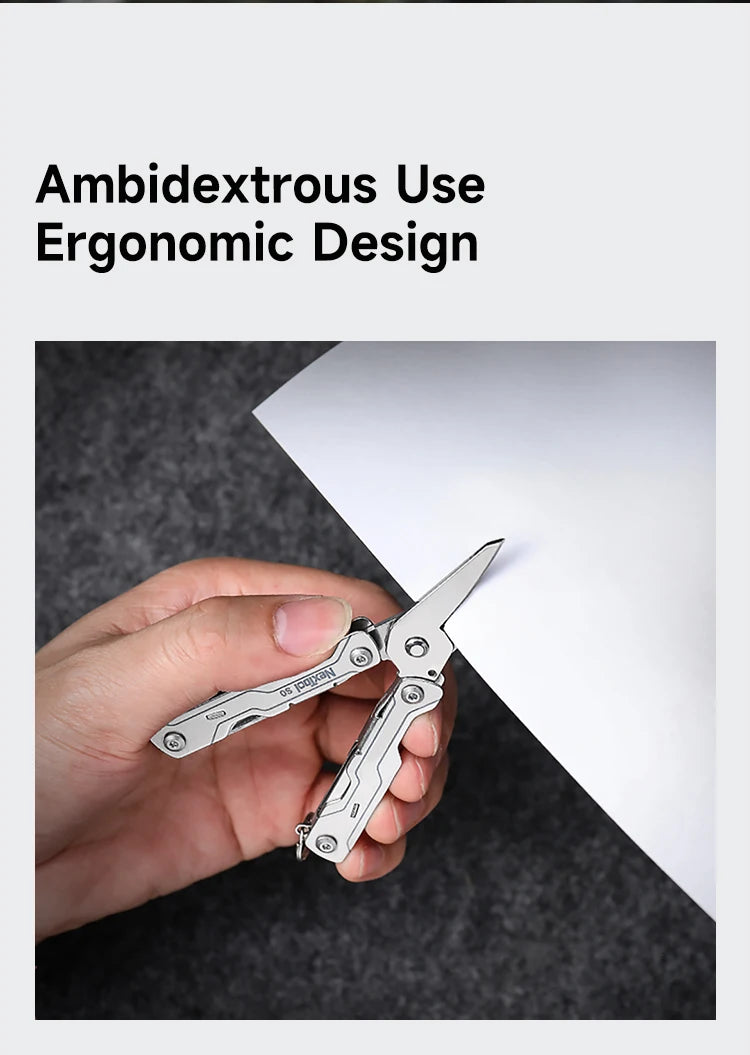 NexTool 8 In 1 Micro Multitools S0 Mini Sailor Scissors Mini Pocket Multitool EDC Folding Hand Tools Camping Survival Multitool
