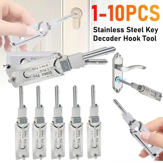 Lockpicking Lock Decoder O-ring Pickup Kit Pick Locksmith Tools Key Decoder Precision Hook Door Maintenance Repair Tools