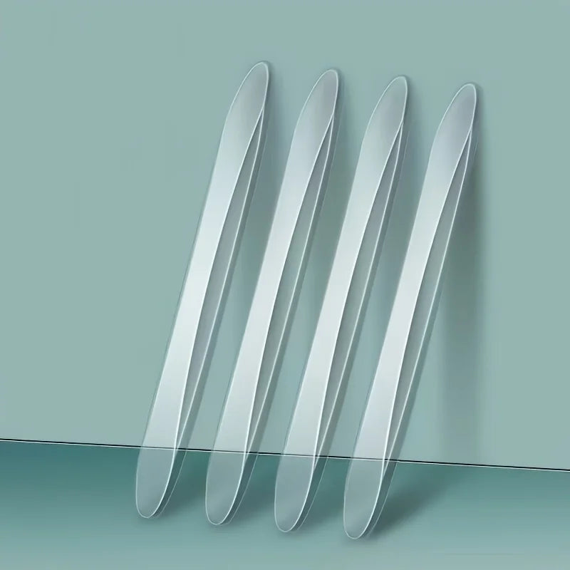 4Pcs Universal Car Door Bumper Edge Protection Strip Stickers Rearview Mirror Protection Car Sticker Strip Anti-collision Strips
