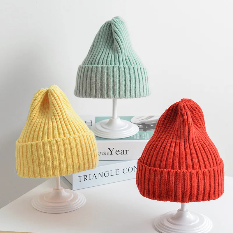 Baby Ribbed Knit Beanie - Soft Toddler Cap, 6 Months to 4 Years