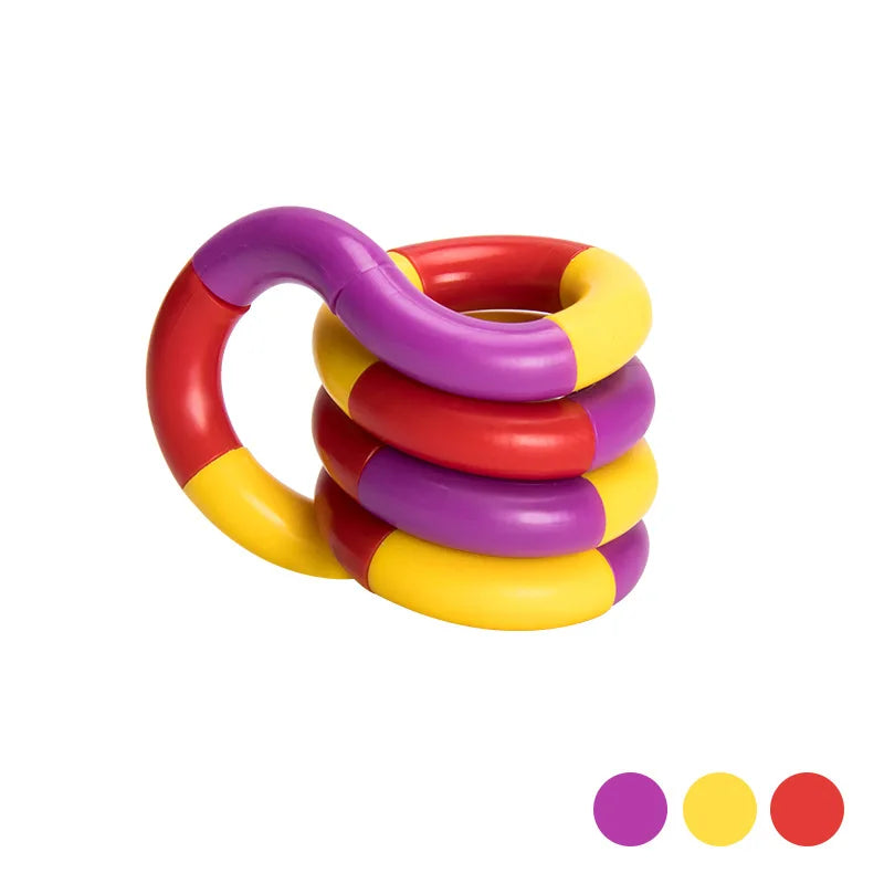 Twisted Ring Magic Figet Magic Trick Rope Creative DIY Winding Leisure Education Stress Relief for Kid Xmas Toy Random Send