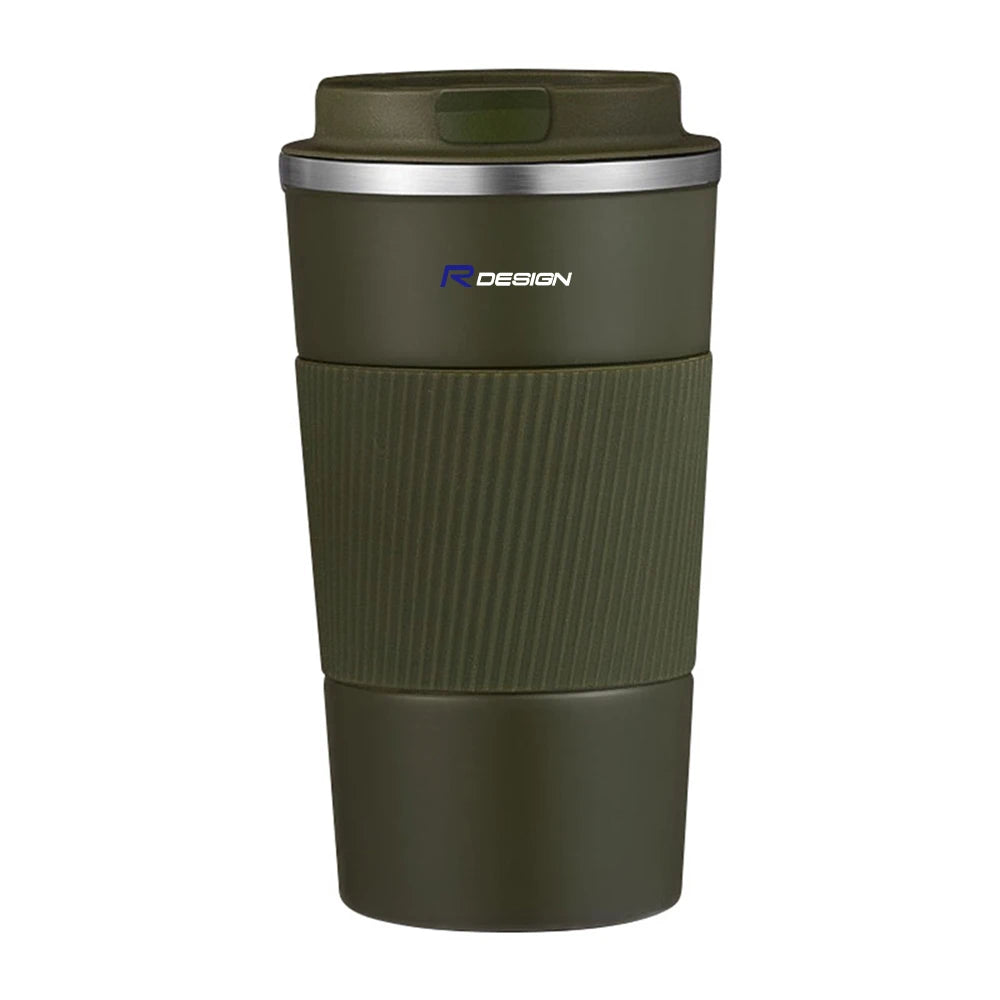 Car Badge Portable Stainless Steel Thermos Mug Coffee Cup Accessories For Volvo RDESIGN V60 XC60 XC60 XC90 XC90 C30 S80 XC40 S80