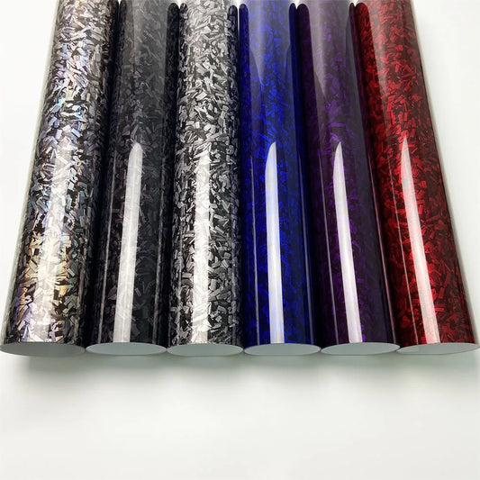 Forged Carbon Fiber Vinyl Wrap - Air Bubble Free Auto Adhesive Film