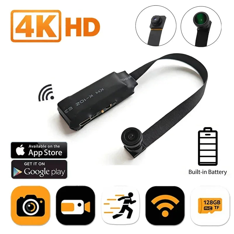 4K Mini WiFi Home Camera — Remote View & Motion Detection