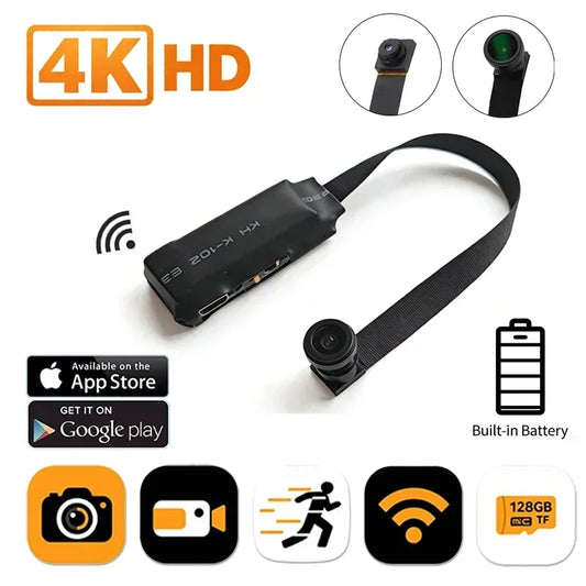 4K Mini WiFi Home Security Camera with Motion Detection