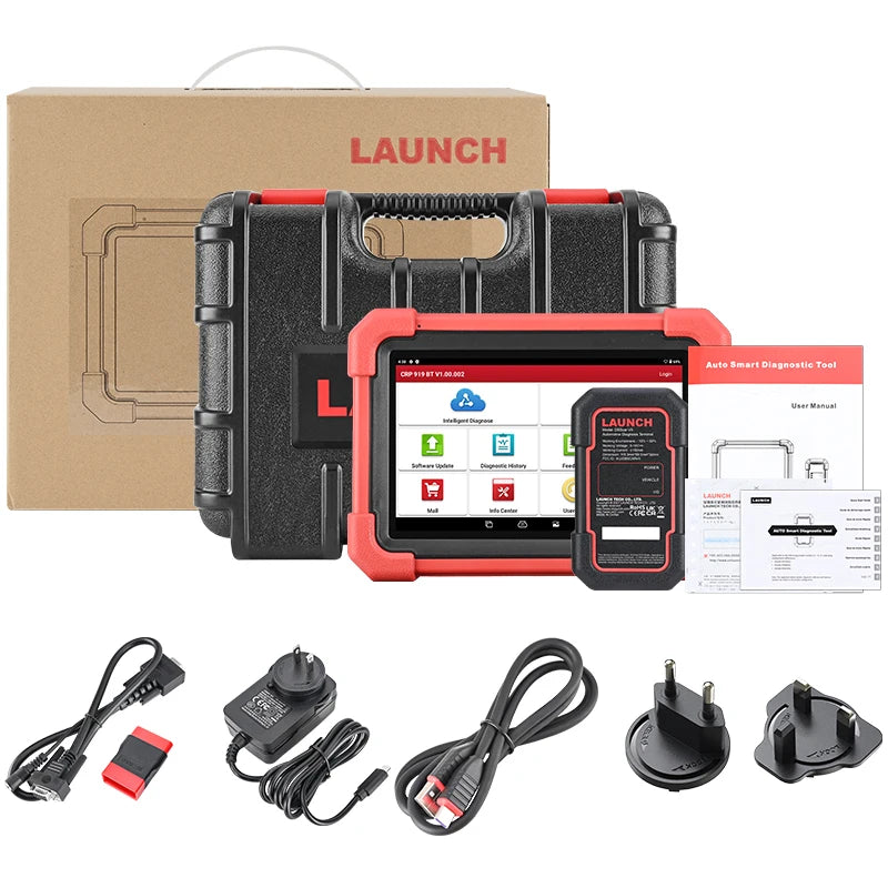 LAUNCH X431 CRP919X BT OBD2 Scanner – All System Diagnosis, ECU Coding, 31 Resets, CANFD & DoIP | 100+ Car Brands