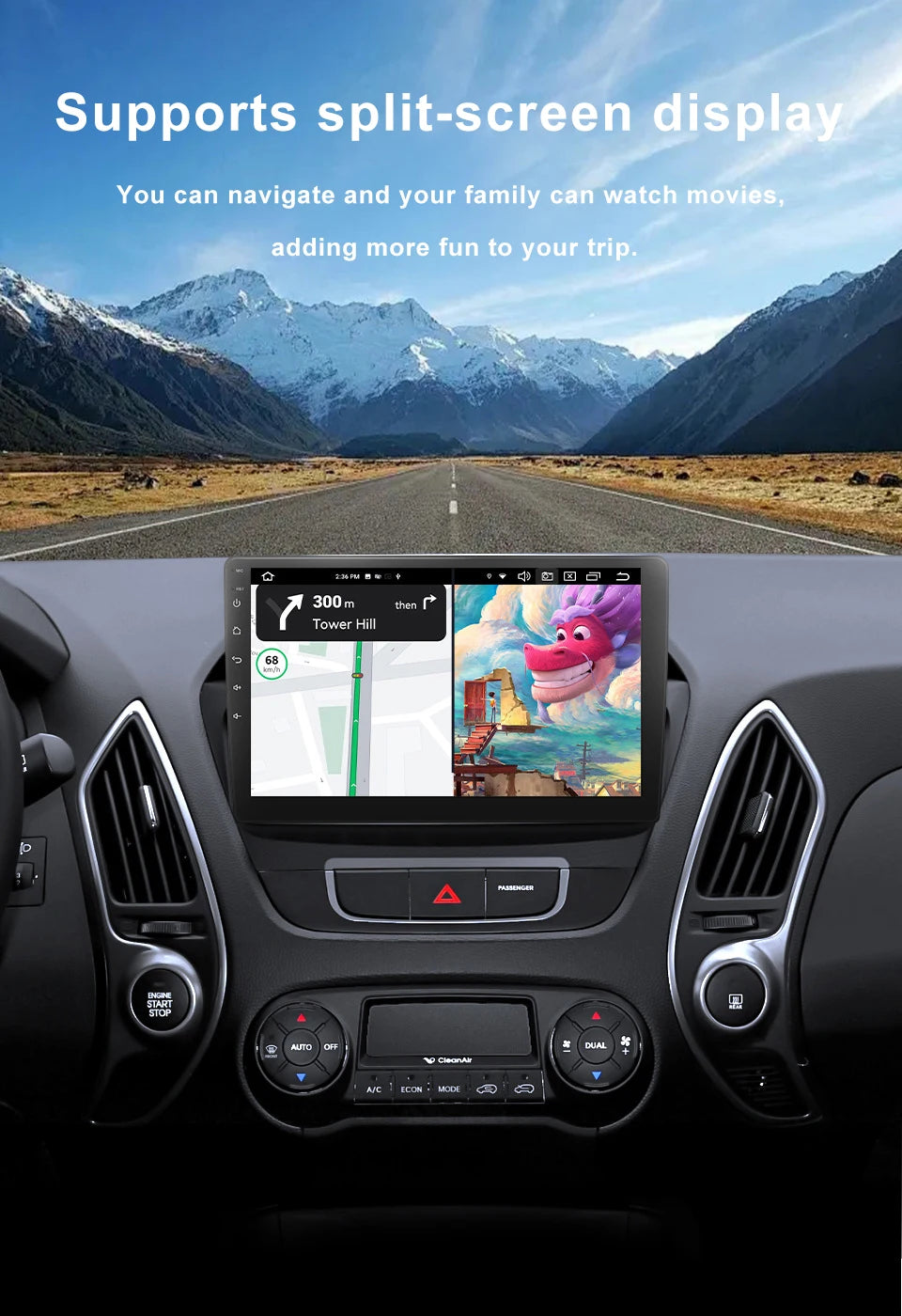 CAIXI Universal 7" 9" 10" 2din Android 16 CarPlay Auto Radio For Volkswagen Fiat Renault Nissan Hyundai Car Multimedia autoradio