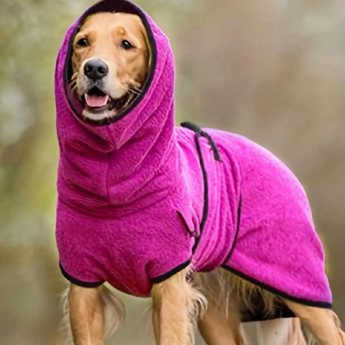 Whippet and Greyhound Fleece Coat - Warm Lined Dog Jumper with Strap - photo 5