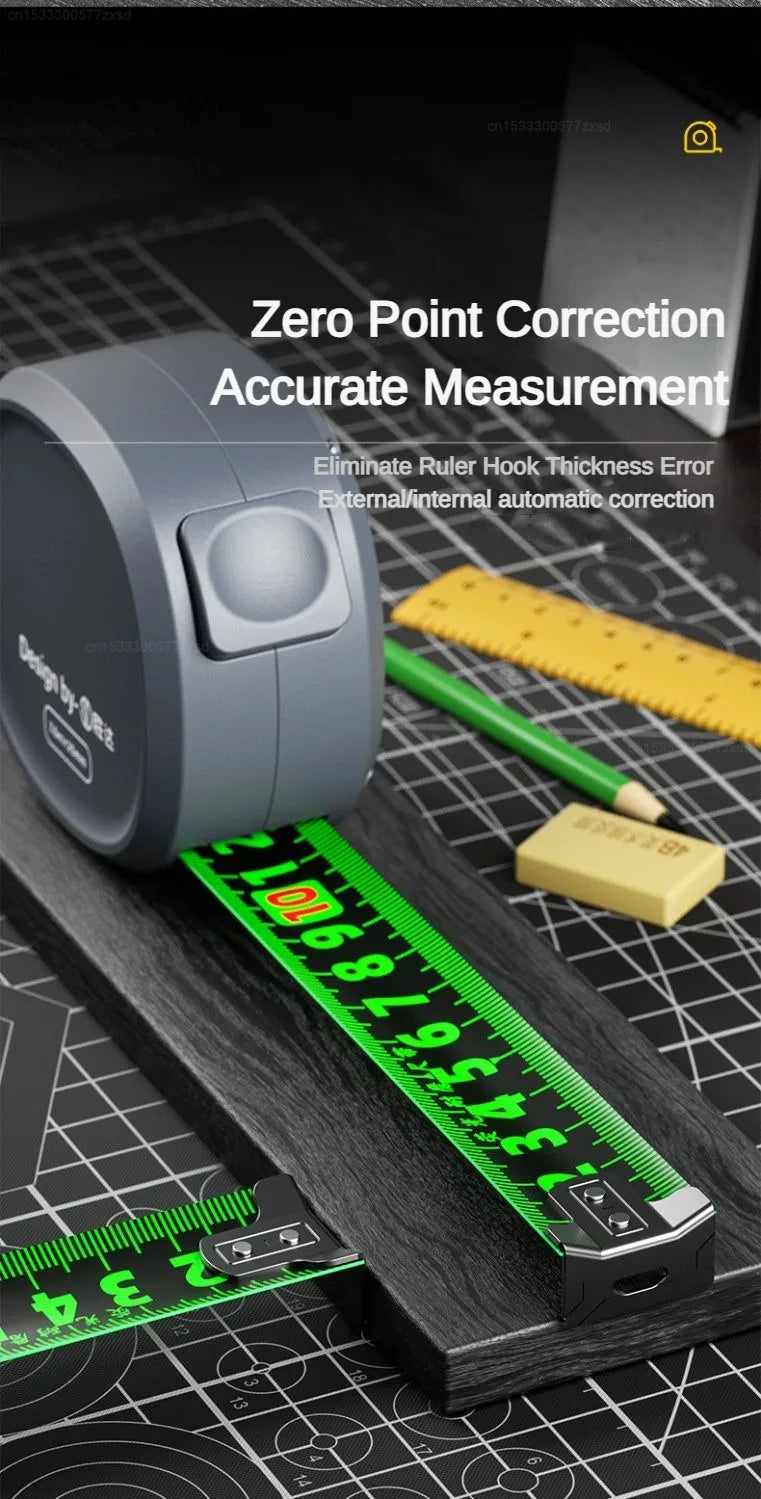 Mijia Tape Measure Self-locking Steel Tape 10m Portable Woodworking Measure Gauging Tool Retractable High Precision Meter Ruler