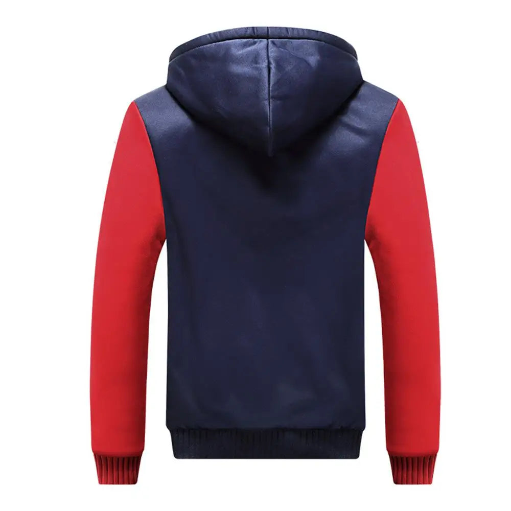 Men's Camo Fleece-Lined Hooded Jacket