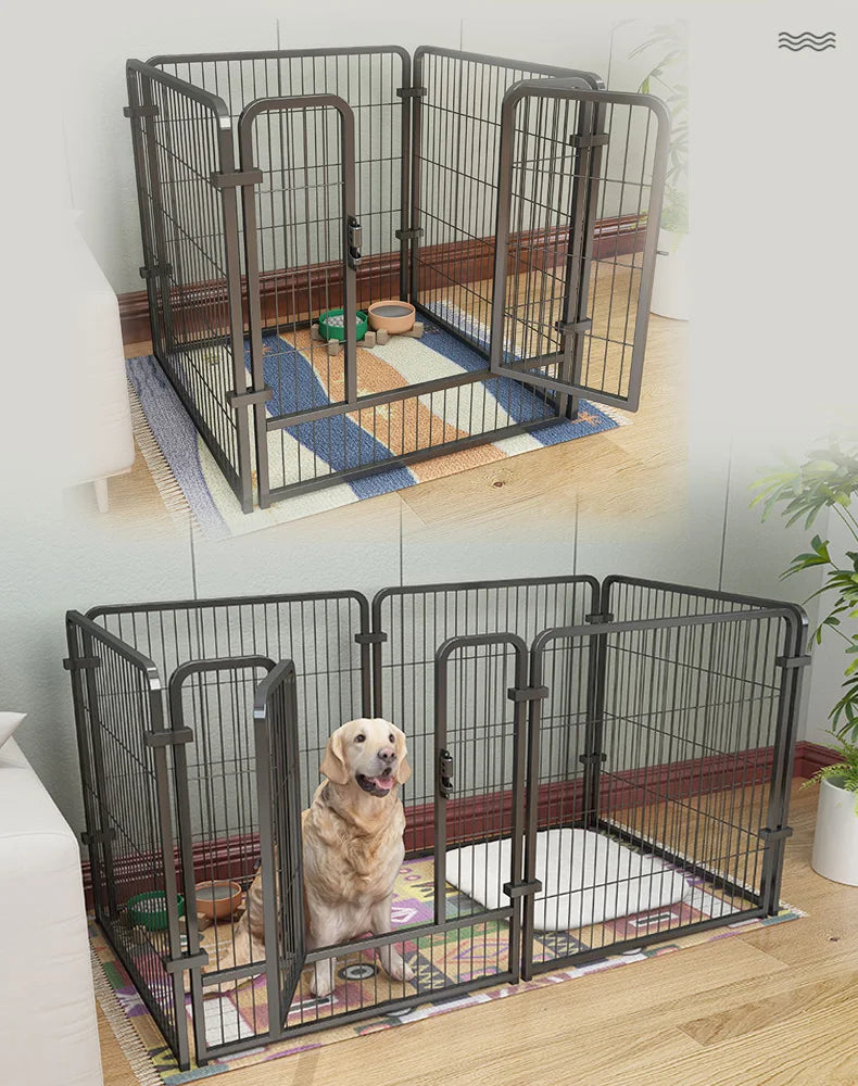 4/6 Panel Foldable Dog Fence Playpen – Heavy-Duty Puppy Exercise Kennel for Dogs, Cats & Rabbits | Indoor & Outdoor
