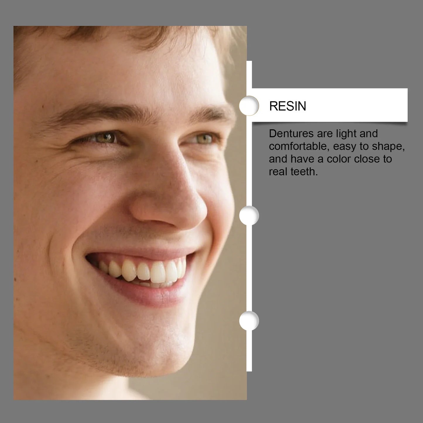 Upper & Lower Natural Silicone Dentures for Instant Confidence