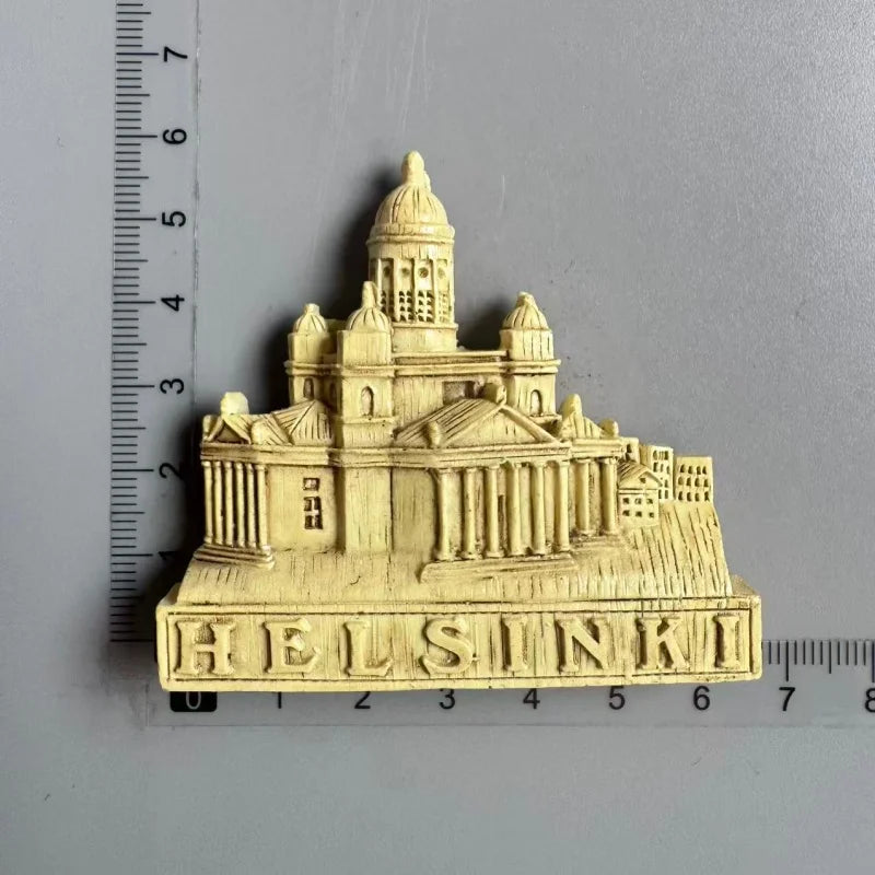 Finland Tourist Souvenir Fridge Magnets Helsinki Bengtskar Turku Cathedral Suomi Lapland Aurora Moose Finnish Reindeer HomeDecor