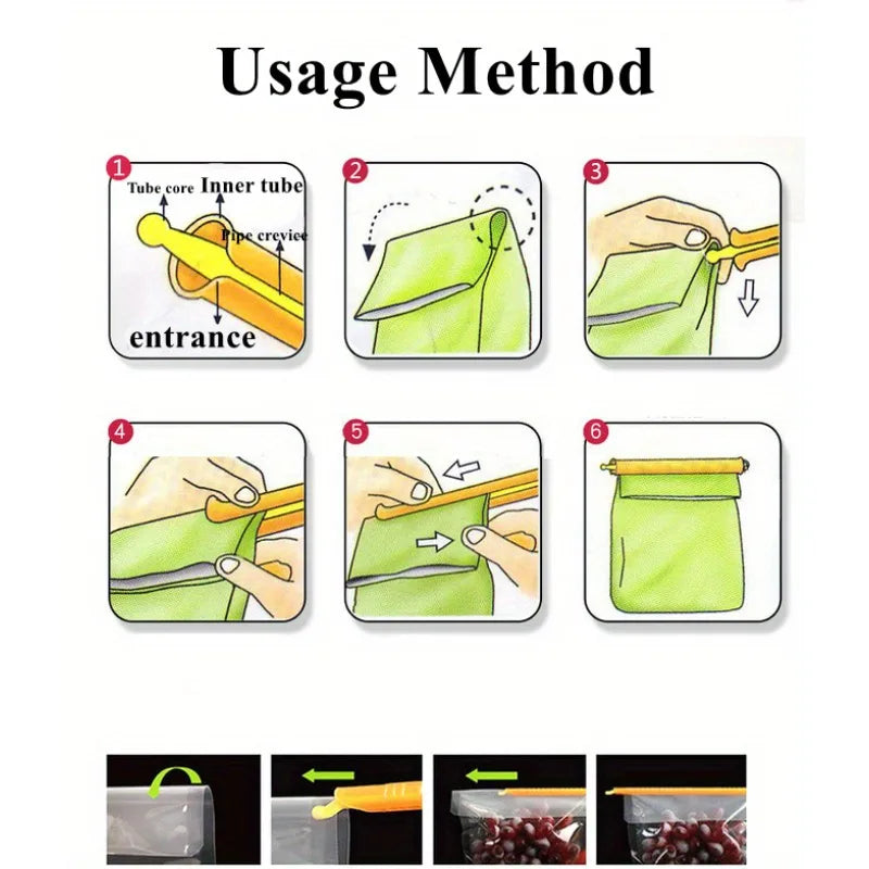 15pcs/Set Bag Sealer Clips - Keep Food Fresh & Bags Airtight