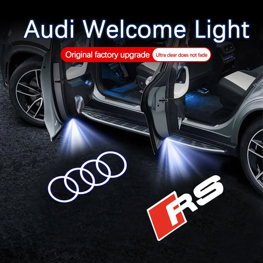 Audi LED Door Welcome Light – Car Door Emblem Lamp for Q3 Q5 Q7 S3 S4 S5 S6 S7 A4 A5 A6 A7 A8