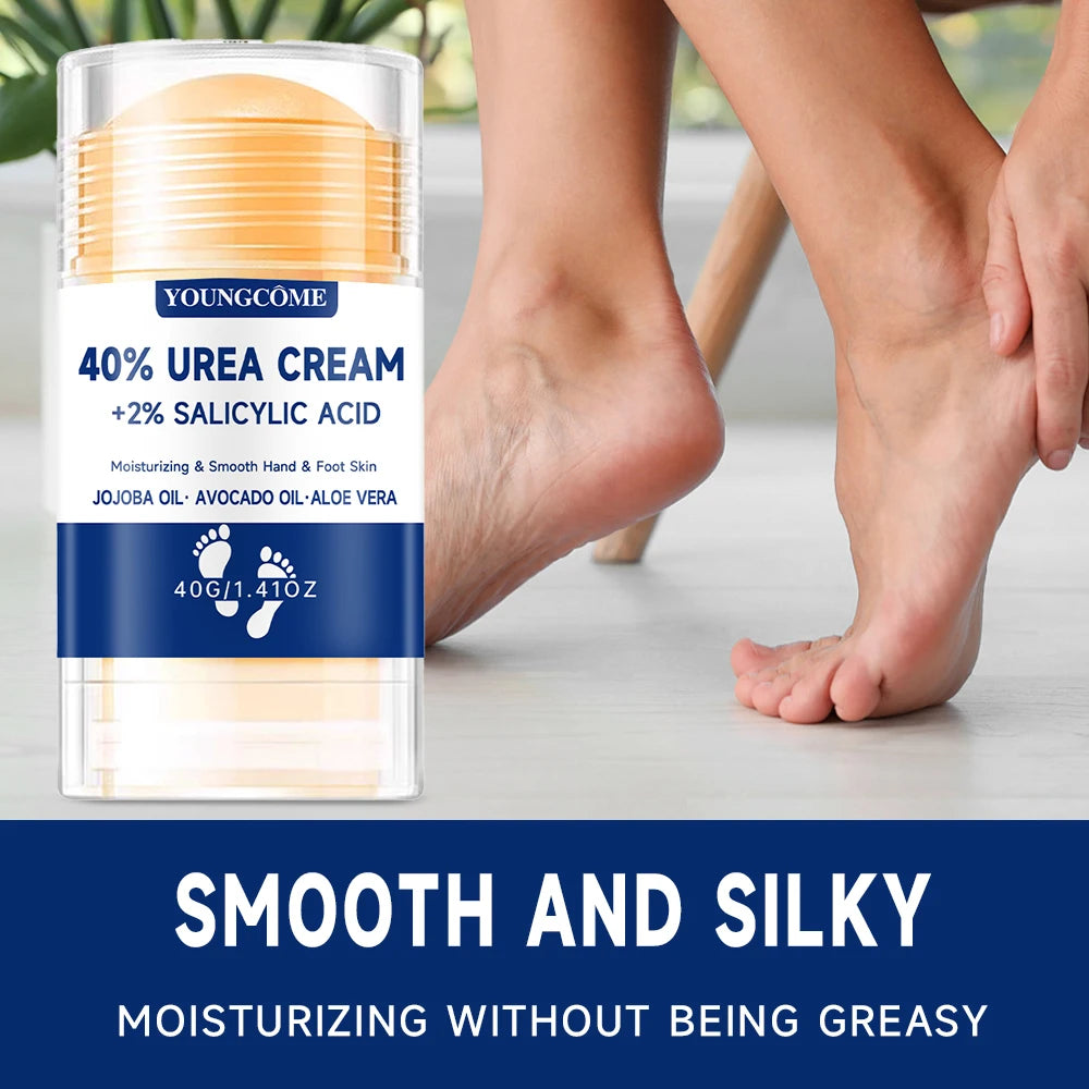 40% Urea Foot Cream +2% Salicylic Acid Moisturizing & Exfoliating, Cracked Heel Repair, Deep Hydration for Dry Feet Long protect