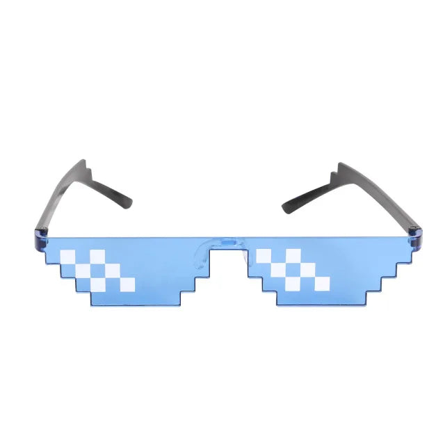 New Creative 8 Bit Thug Life Sun Glasses Pixelated Men Women Party Eyeglasses Mosaic UV400 Vintage Eyewear Fishing Sunglasses