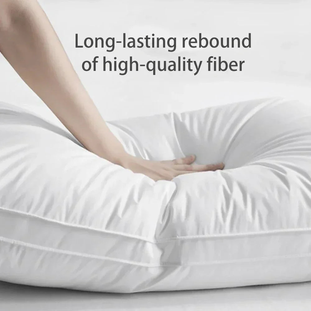 5 Star Hotel Pillow – 100% Cotton 500TC Microfiber Ergonomic Neck Support Pillow for Adults