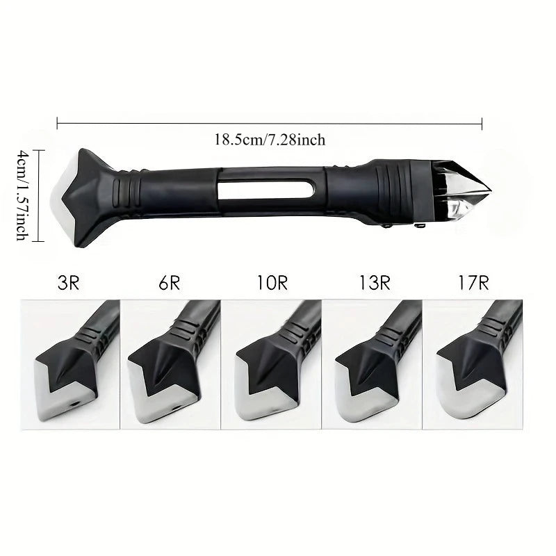 1Set 3 in 1 Silicone Caulking Tools, Stainless Steelhead Caulk Remover and Sealant Scraper