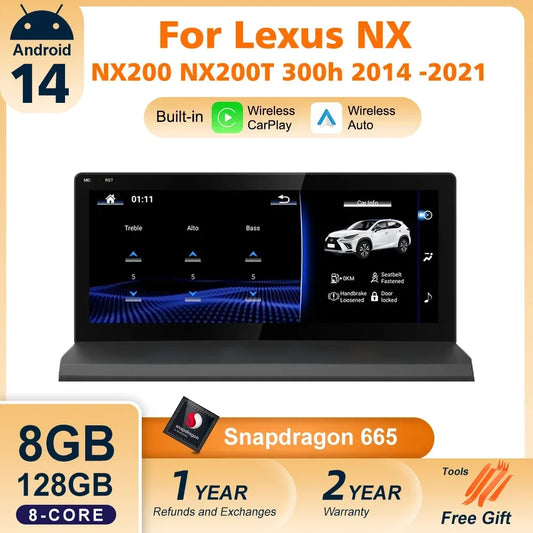 Car Stereo with Apple CarPlay & Android Auto, Compatible with Lexus NX NX300h