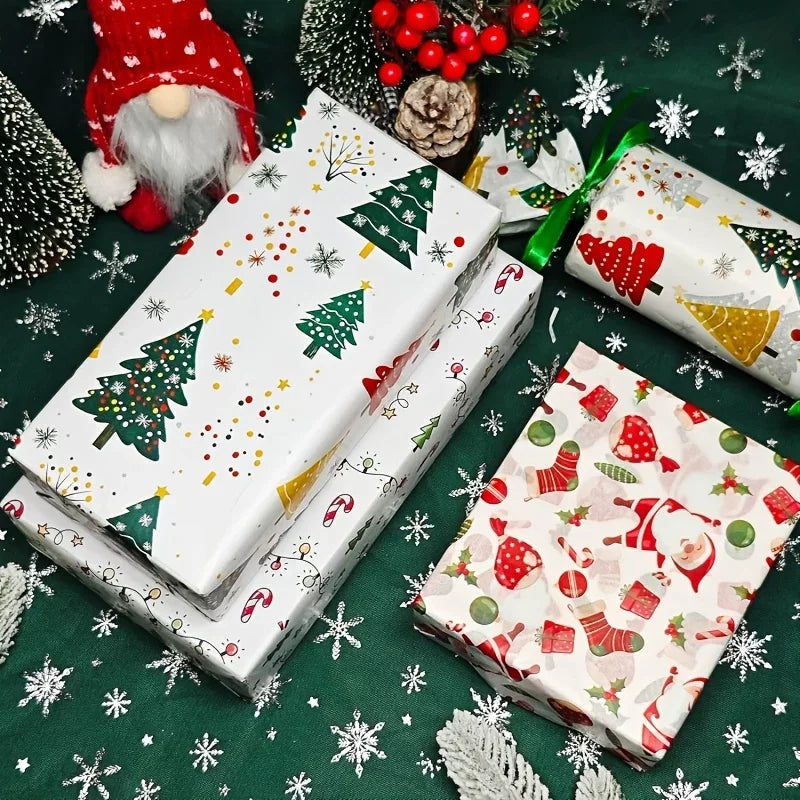 30 Sheets Gift Wrapping Paper/Suitable for Christmas Decor/Gift Bags/Birthdays/Wedding Party Decoration/Box and Basket Filling
