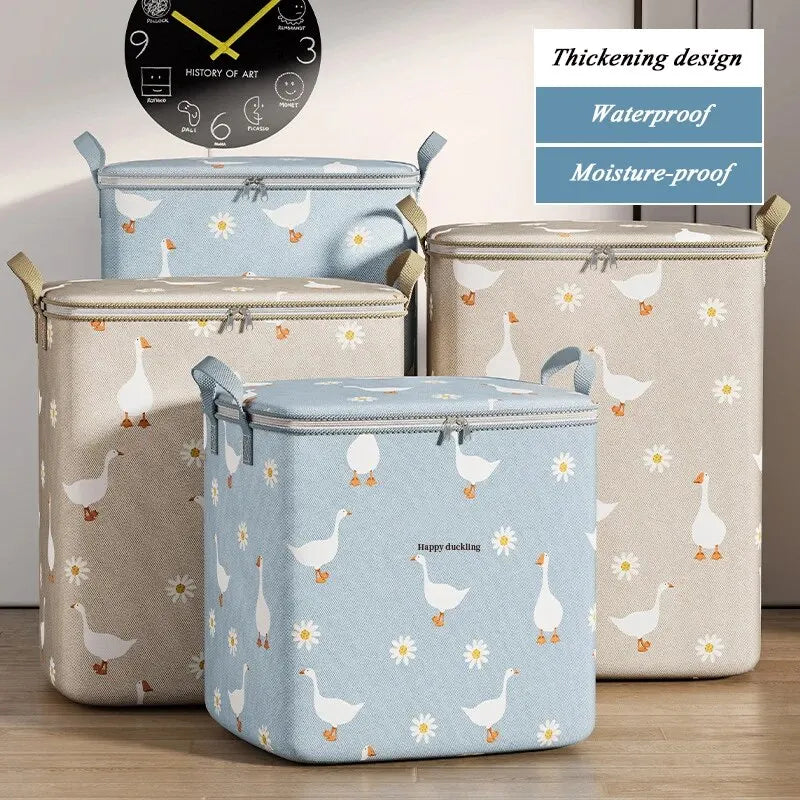 1Pc Pouch Storage Bag Waterproof Material High-Capacity Used To Store Daily Necessities Foldable  ﻿