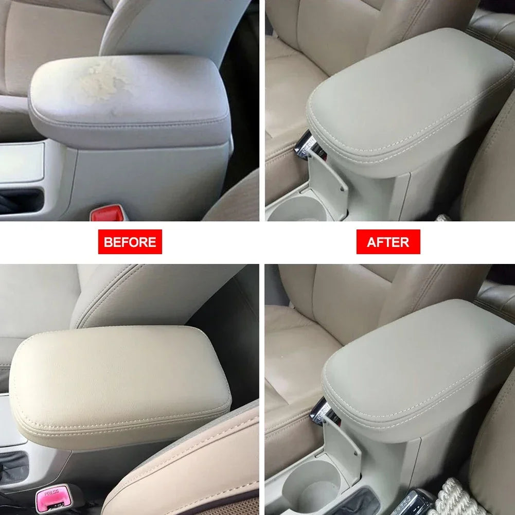 For Toyota Corolla 2007 - 2013 Car Armrest Box Center Console Lid Armrest Cover Interior Accessories Microfiber Leather Cover