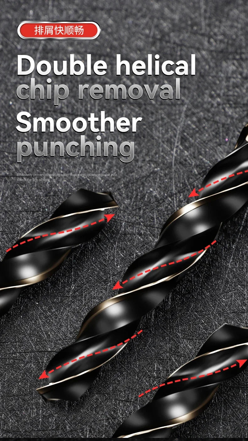1.5-7.5mm Hex Shank Twist Drill Bit Wood Metal Hole Cutter Core Drilling Tool Cobalt Carbide Tip Flat Drill Bits HSS