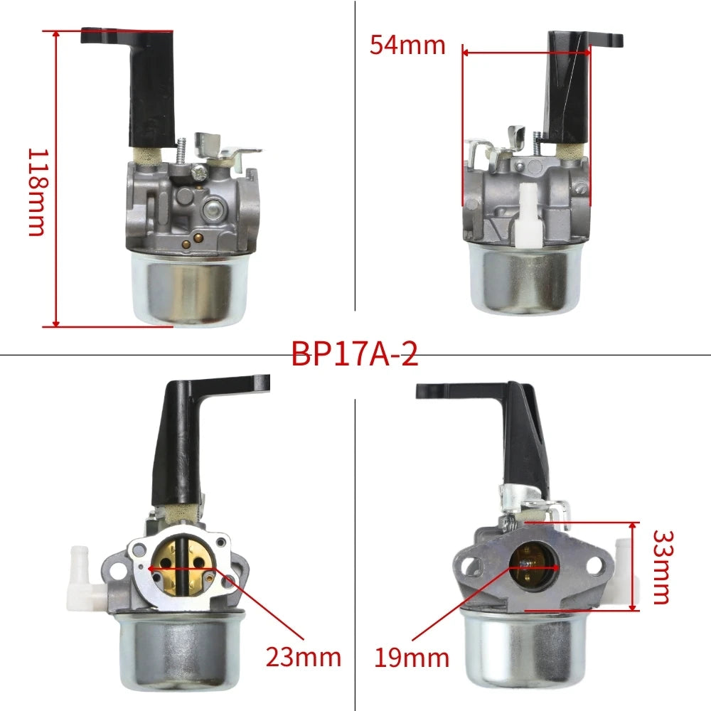 BP17A-2 696065 Carburetor for Briggs & Stratton 697422 110402 110412 215369 Tiller Engine Carb with Mounting Gaskets Kit
