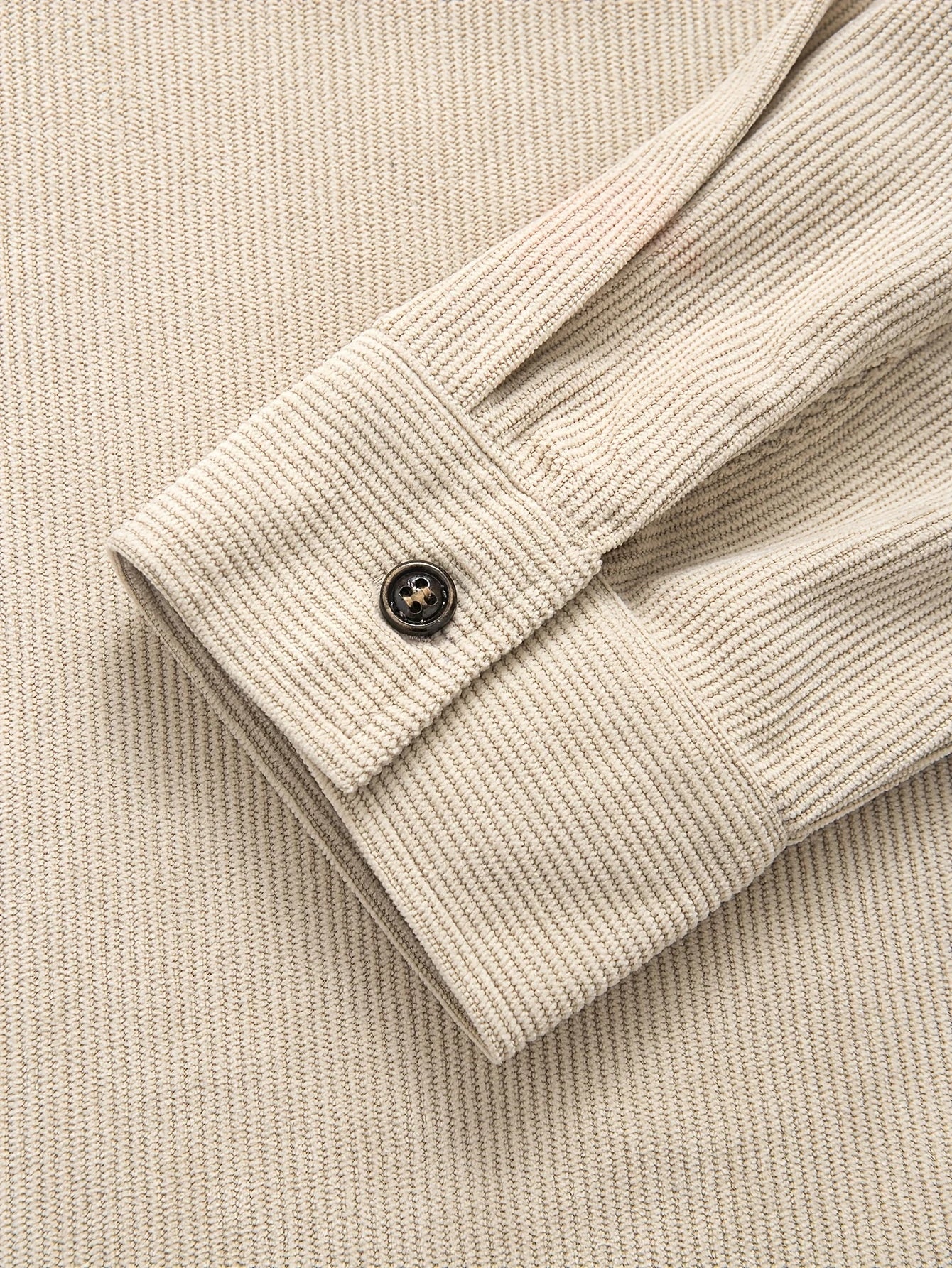 Men's Corduroy Shirt 2026 New Slim Fit Button Down Long Sleeve Solid Color Wrinkle-Free Business Casual Office Shirt