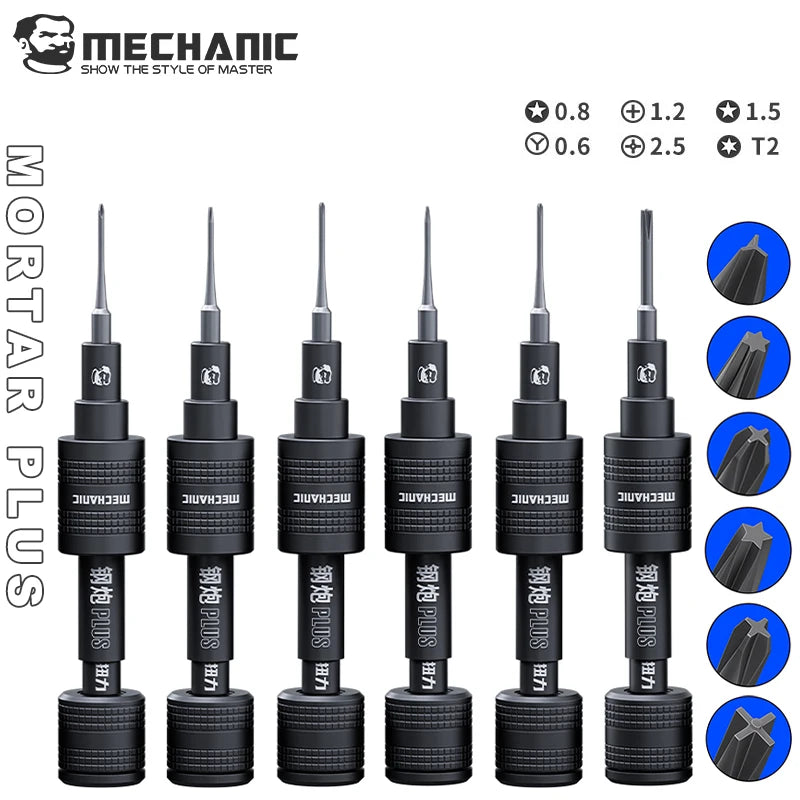 【MECHANIC】MORTAR PLUS  Torque Screwdriver High Strength Screwdriver for IPhone Android Phone Disassembly Limited Torque Tools