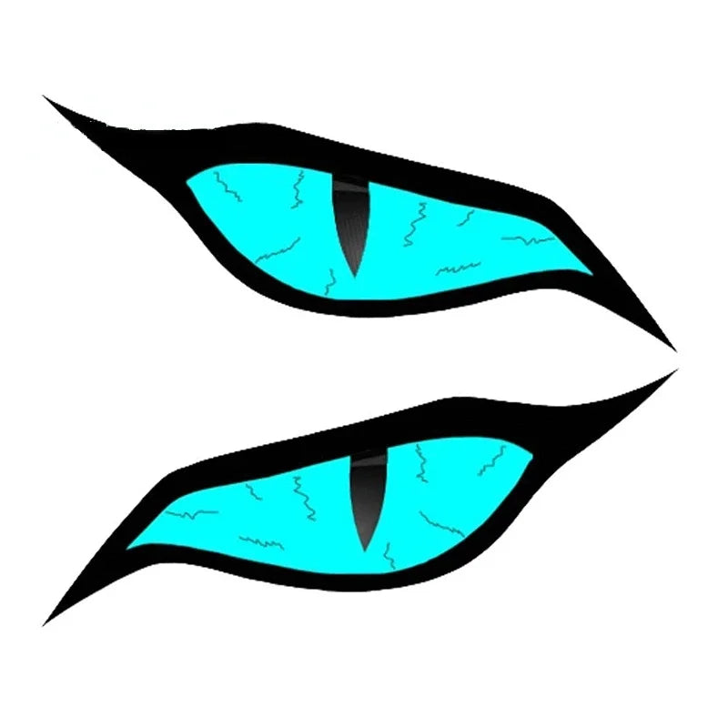 Car Stickers for Evil Yellow Eyes RV Motorcycle Occlusion Scratch Waterproof Windshield VAN Anime Decal VINYL STICKER Products