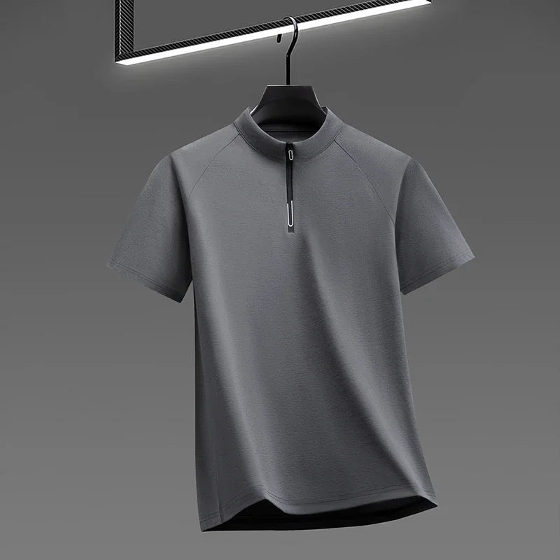 Men's Half-Zip Tee - Soft Breathable Pullover, Sports & Leisure