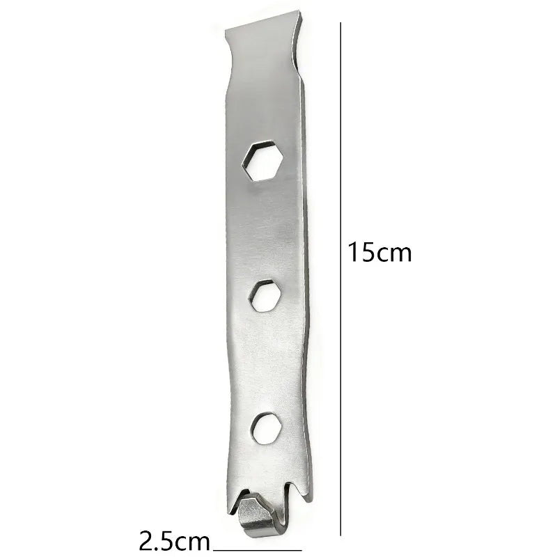 5/1x Fence Wire Twisting Tools Stainless Steel Wrench Heavy Duty Tensioning Tool for Garden Binding Wire Fence Twisting Fastener
