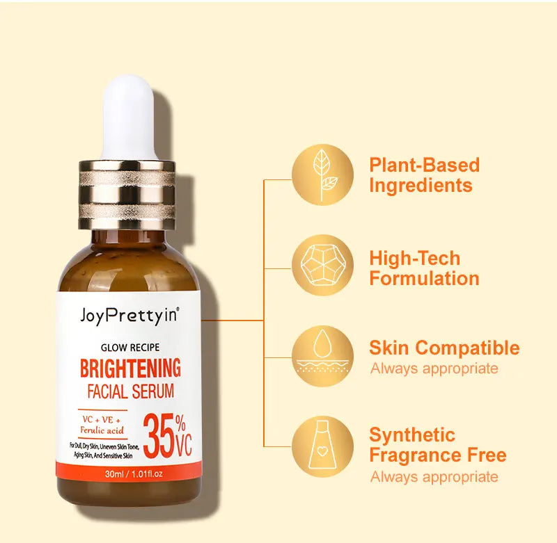 Vitamin C Brightening Facial Serum – Hyaluronic Acid, Anti-Aging & Dark Spot Care | Korean Skin Care