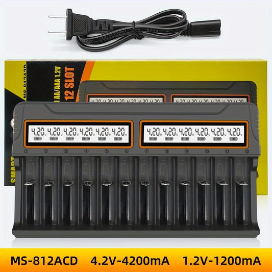 Fast Charging Battery Charger for 18650 AA AAA 14500 16430-Charges 3.7V Lithium And 1.2V Nickel-Hydrogen-Nickel-Cadmium Battery