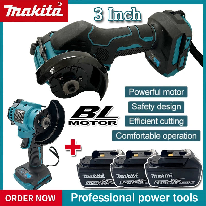 Makita Multifunctional Power Tools Handheld Portable 6 Inch Chain Saw Electric Saw,Cutter, Air Pump,Electric Dril for 18VBattery