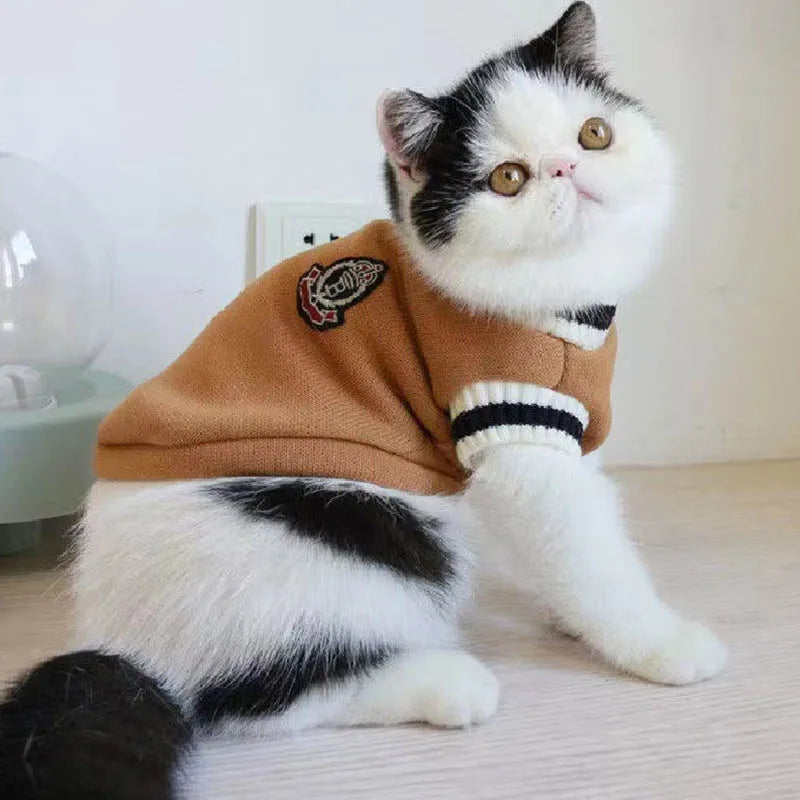 Pullover Cat and Dog Sweater Vest - Winter Clothes for Small Pets - photo 4