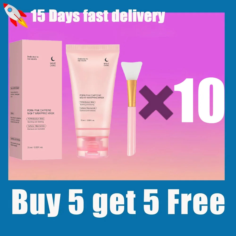 Eelhoe Korean Night Collagen Sleep Mask – Overnight Firming, Puffiness Reduction & Glass Skin | Moisturizing Peel Mask | 1, 2, 3 & 5 Pcs