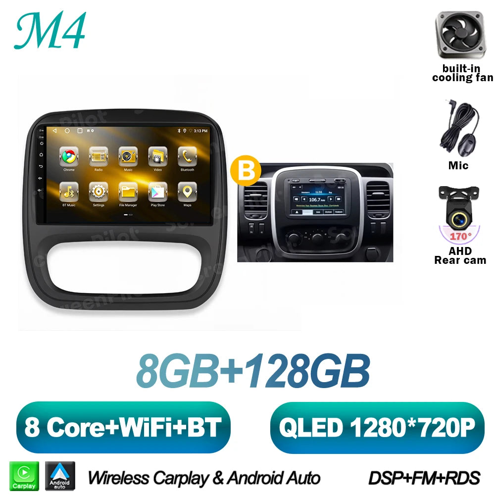 Android Car Radio for Renault Trafic 3 / Opel Vivaro B (2014-2018)