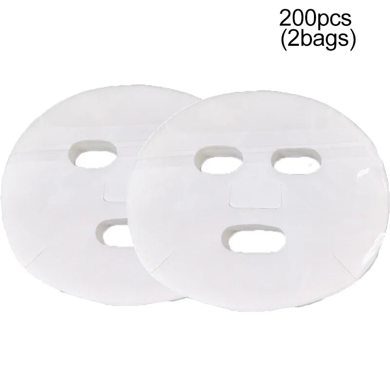 500/100pcs Disposable Facial Mask Sheets Ultra Thin Facial Tissue Cosmetic Cotton Mask Paper Beauty Salon Skin Care Tools