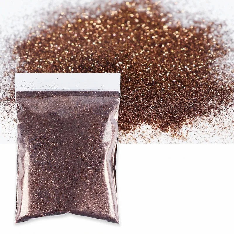 50g Extra Fine Glitter Holographic Laser Dazzling Nail Glitter Powder Art Crafts Resin Tumbler Decoration Shiny Flakes Sequins