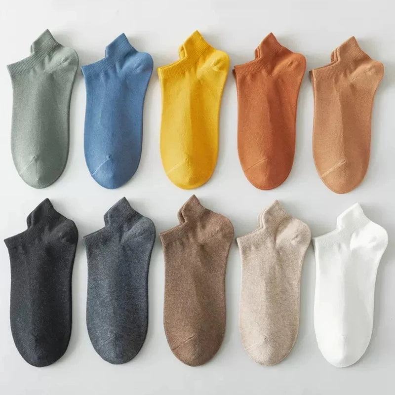 Men's Cotton Blend Crew Socks, 5 Pairs
