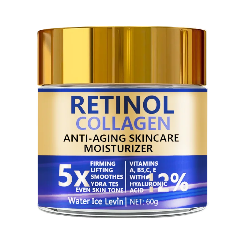 Water Ice Levin Retinol & Collagen Face Cream 60g – Shea Butter, Anti-Aging, Firming, Whitening & Moisturizing | CPNP Certified