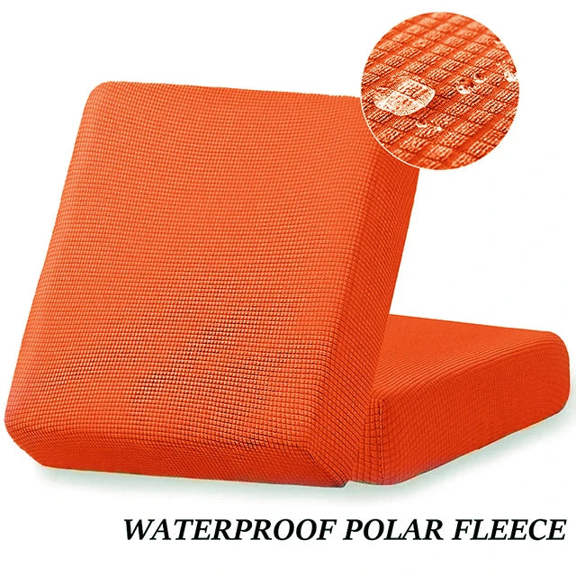 Waterproof Plain Sofa Cushion Cover Jacquard Elastic Sofa Slipcovers for Living Room Chaise Lounge L-shaped Sofa Seat Cover